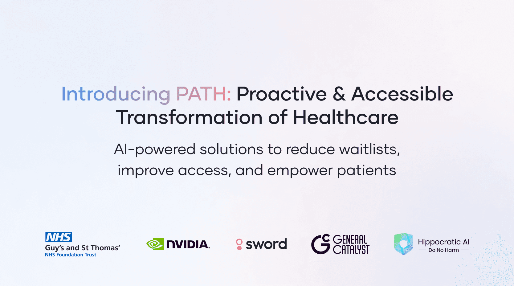 NHS launches PATH initiative with leading AI companies | Sword Health